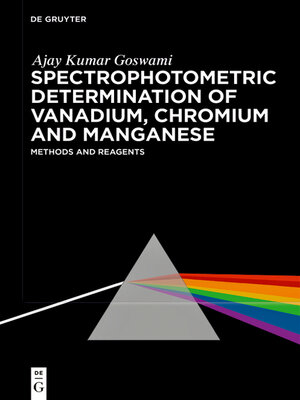 cover image of Spectrophotometric Determination of Vanadium, Chromium and Manganese